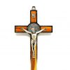 San Benedict olive wood Crucifixe 12 cm