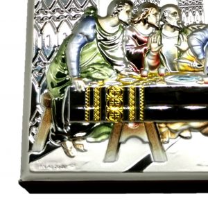 Silver925 Bilaminated Picture Last Supper 9.5x5