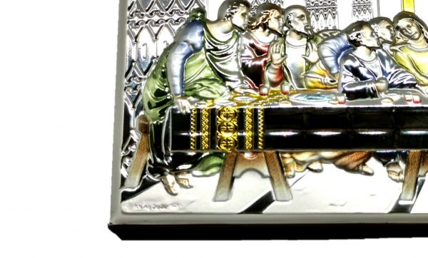 Silver925 Bilaminated Picture Last Supper 9.5x5