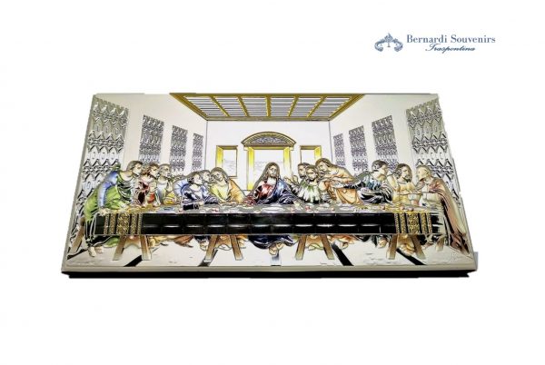 Silver925 Bilaminated Picture Last Supper 9.5x5