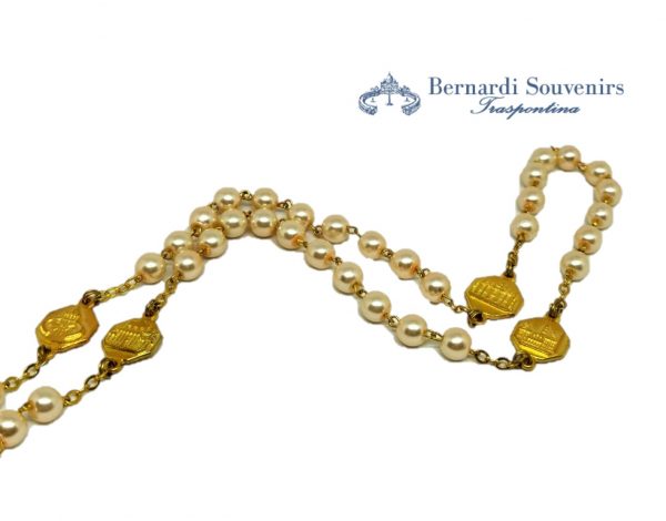 rosario 4 basiliche oro particolare