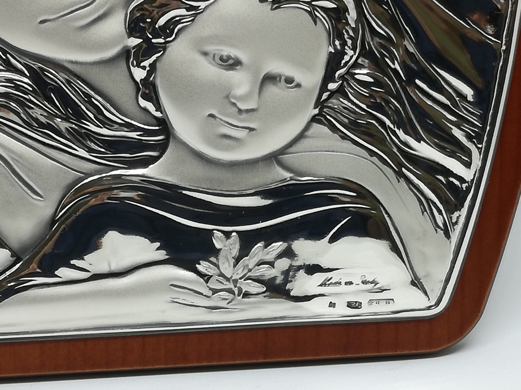 Quadro argento Sacra Famiglia 17 x 23 - Bernardi Souvenirs