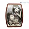 Quadro Argento Sacra famiglia 17x23