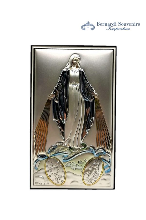 Quadro Argento925 Maria Miracolosa