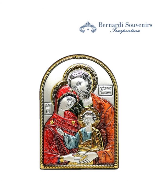 quadro argento925 sacra famiglia