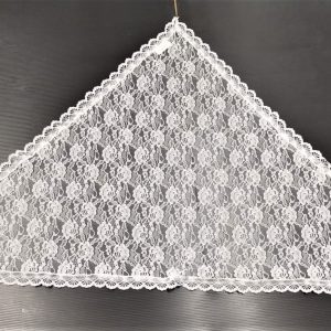 velo per messa bianco triangolare