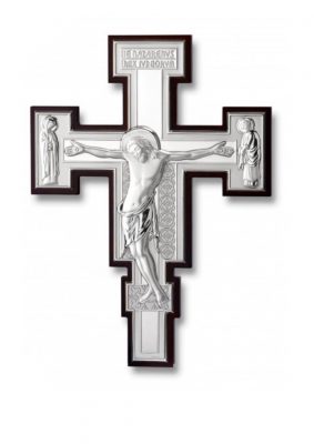 Crocifisso San Damiano Argento 28x16 cm