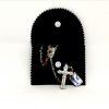 Vatican Black Velvet Rosary Case