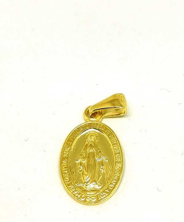 Medaglia Miracolosa Argento 925 placcata oro