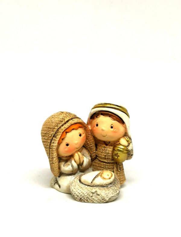 Holy Family in colored resin for children