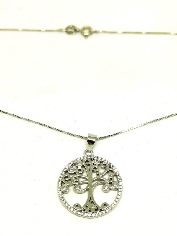 Collana Albero Della Vita Argento 925 particolare