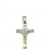 Croce pendente S. Benedetto argento 925