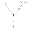 Silver 925 rosary and black stone