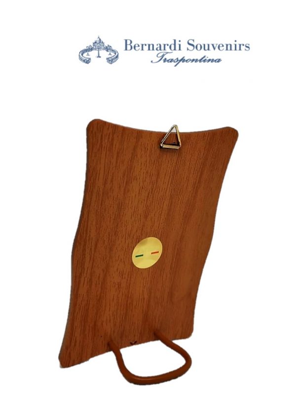 Quadretto legno San Giuseppe retro