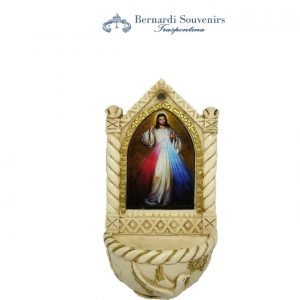 Resin HolyWater font with Merciful Jesus