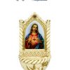 Resin HolyWater font with Holy Heart of Jesus