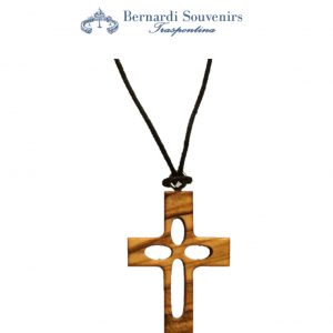 Olive wood pendant Cross