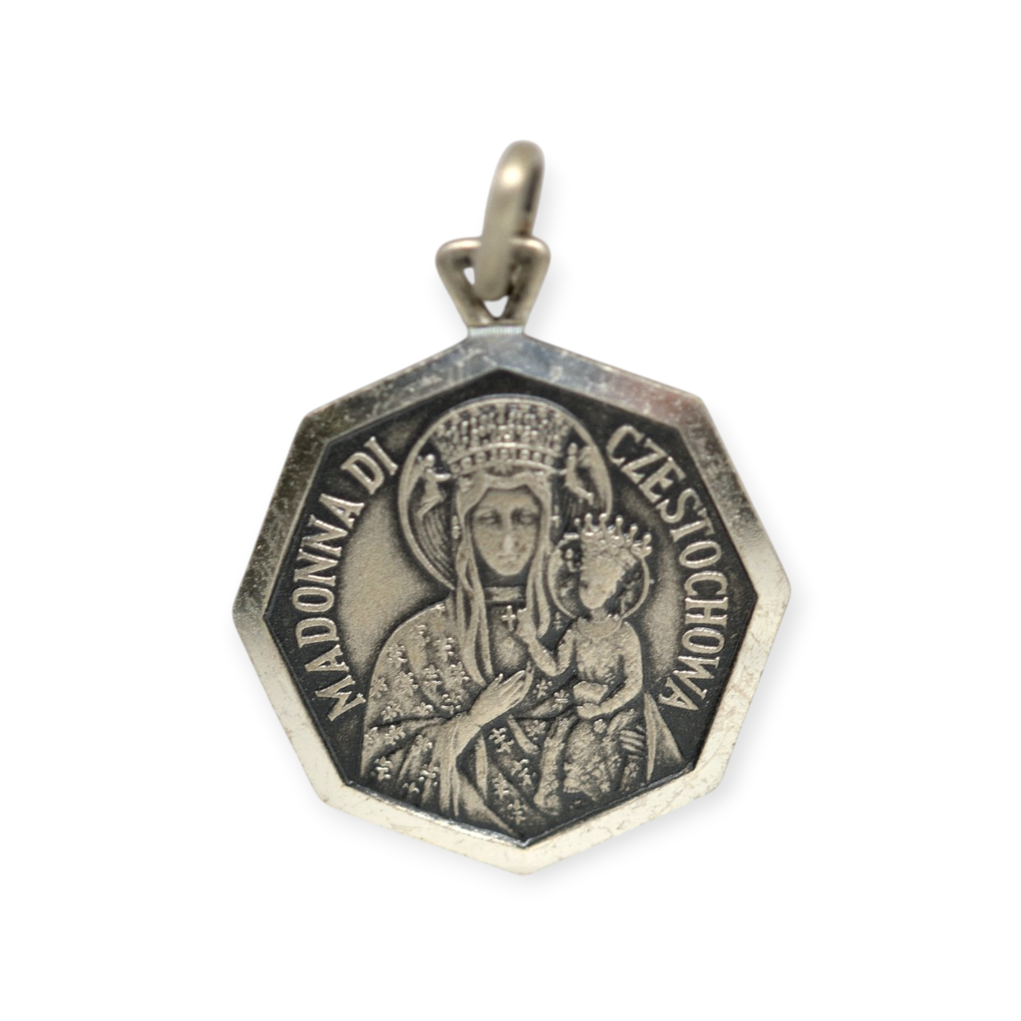 Medaglia Madonna di Czestochowa Argento - Fronte Medaglia Madonna di Czestochowa Argento - Fronte